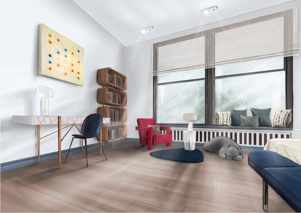 Проект "Лед тронулся" (Квартира в Москве на Молочном переулке, д.1, 280 кв.м.)