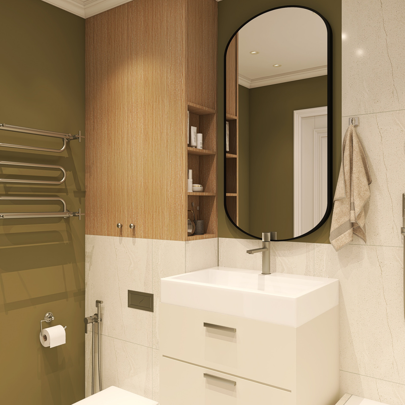 Проект квартиры для семьи с французскими мотивами