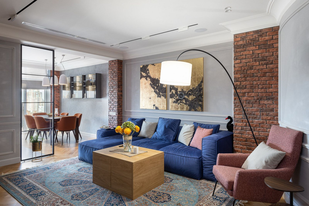 Квартира с яркими акцентами в интерьере