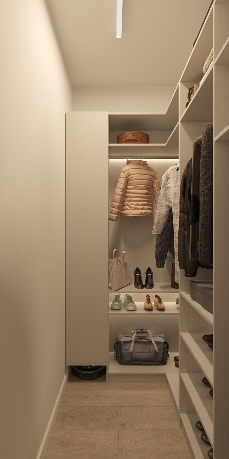 Гардеробная в квартире 2,5м²