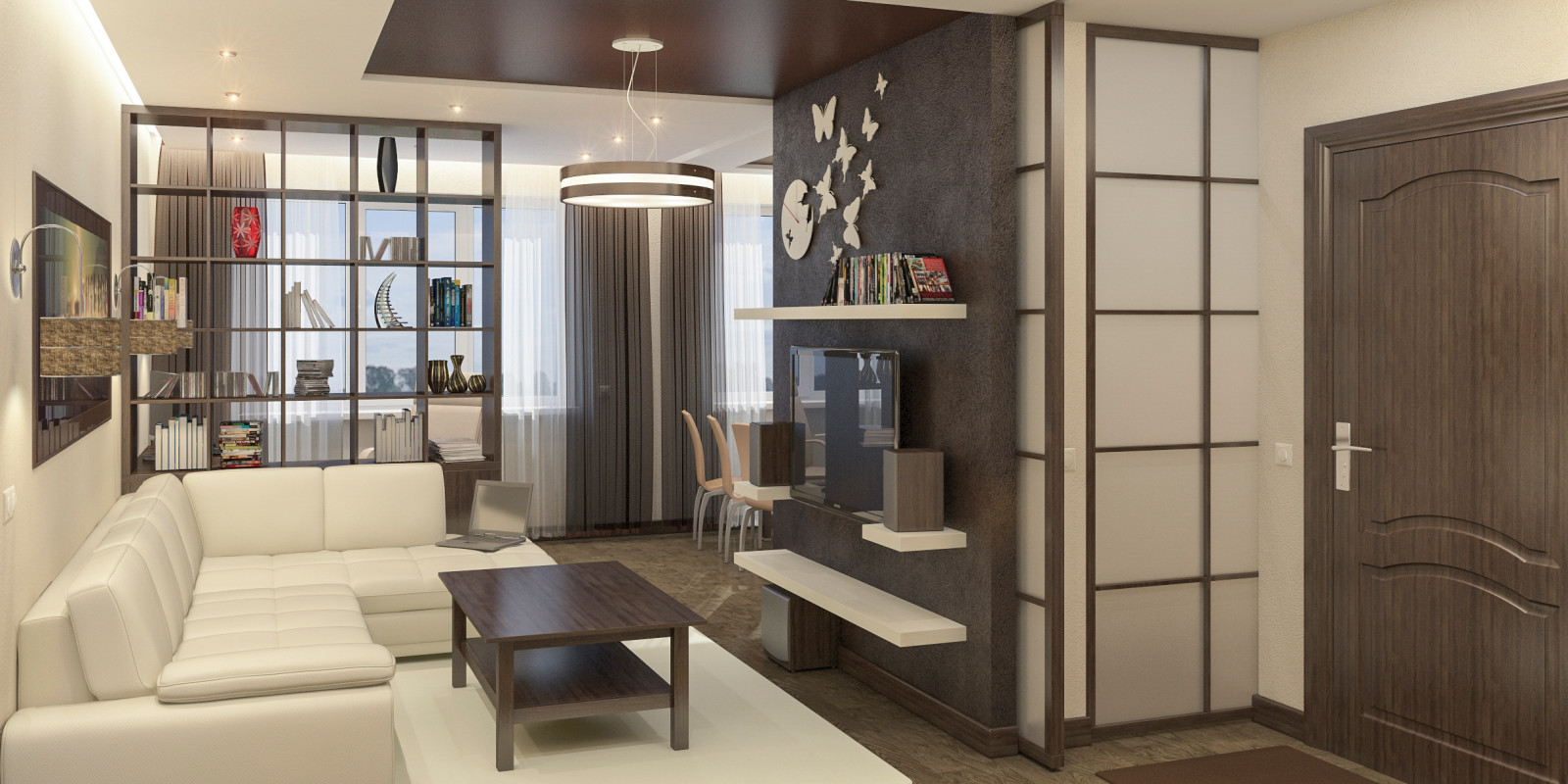 Обложка проекта: Гостинная Кухня (30 кв.м.) Квартира г. Набережные Челны