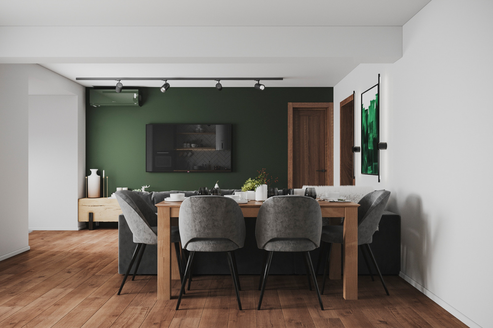 Скандинавский стиль для двухкомнатной квартиры, Народный бульвар