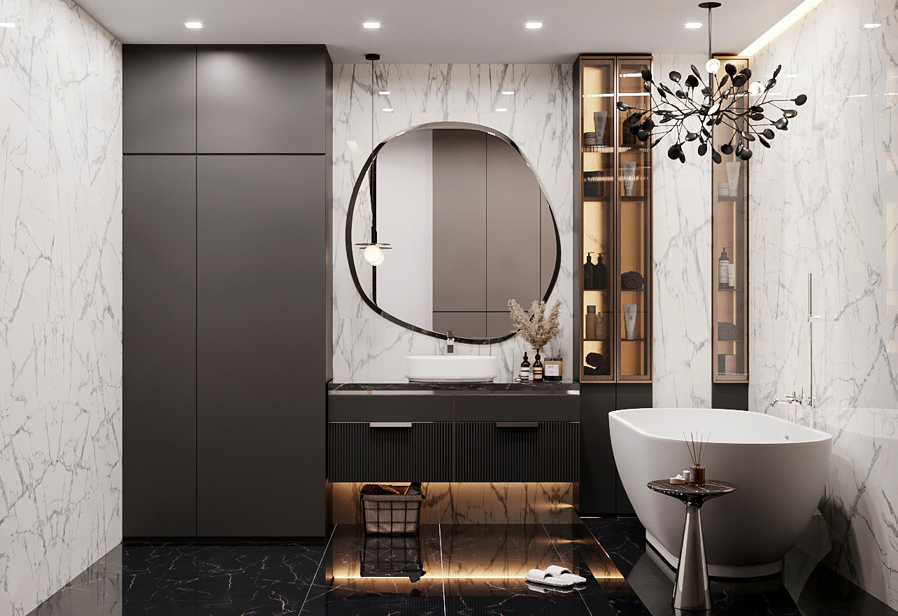 Квартира в современном стиле в древесных тонах