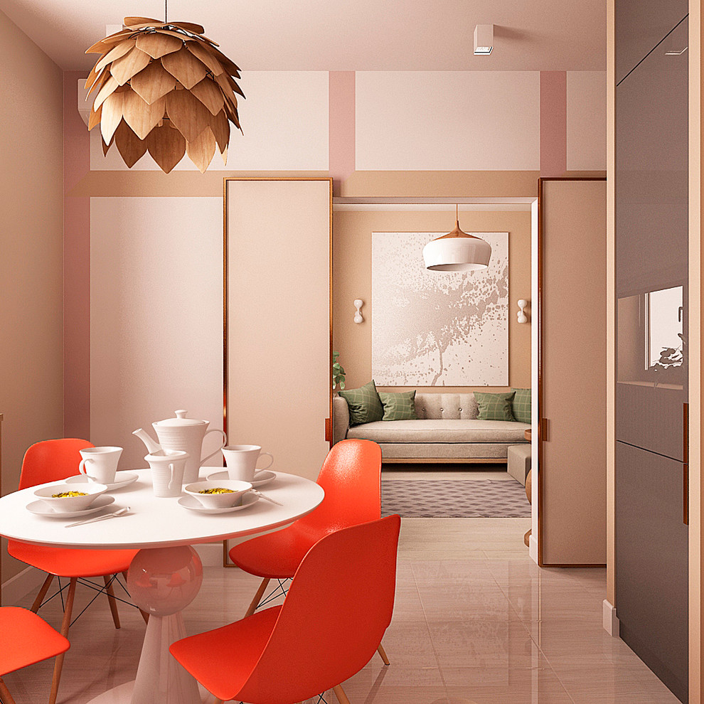 Обложка проекта: Теплый минимализм с красными акцентами