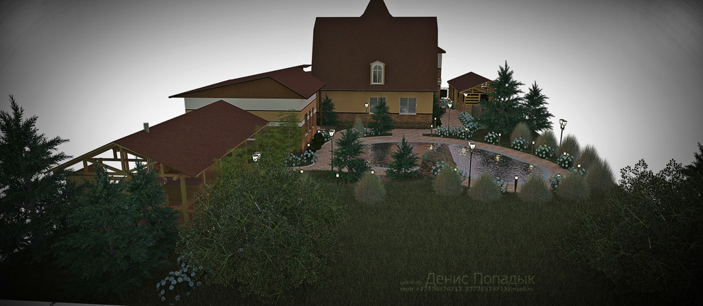 Проект экстерьера в стиле Фахверк