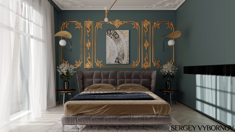 Неоклассика в спальне.