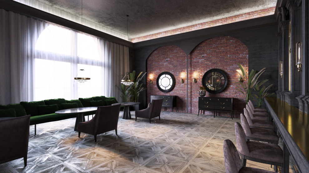 Дизайн-проект интерьера ресторана "Винный клуб с энотекой"