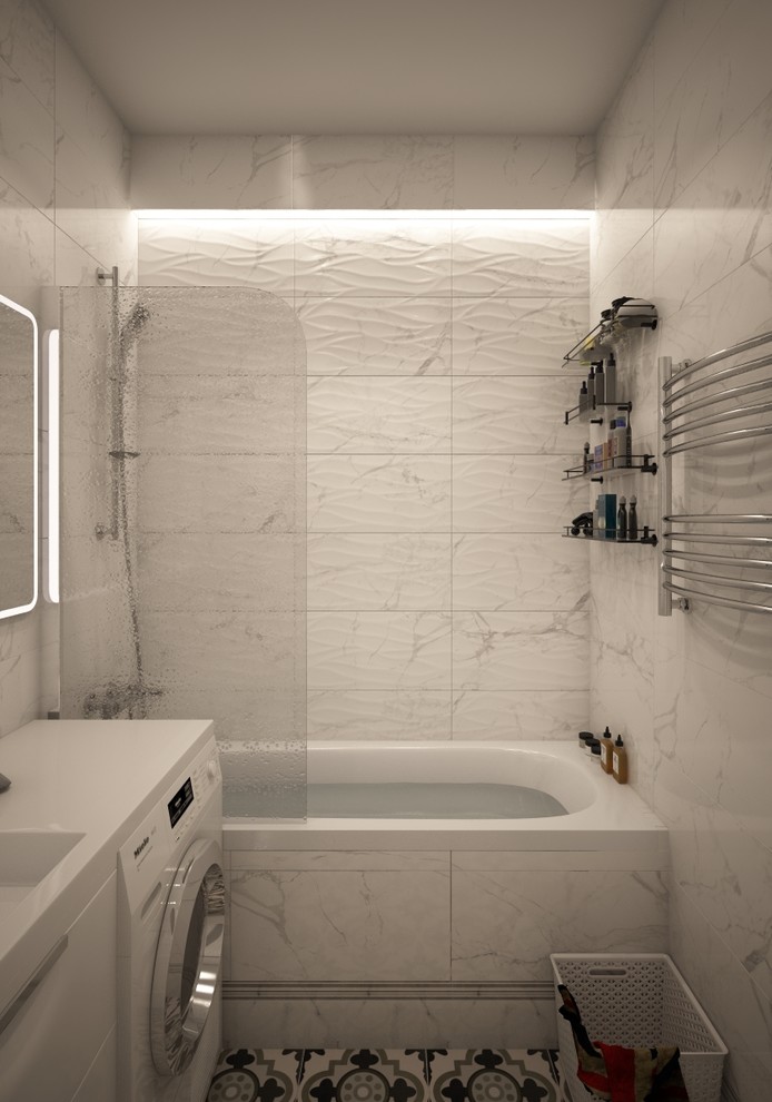 Светлая однокомнатная квартира в неоклассическом стиле