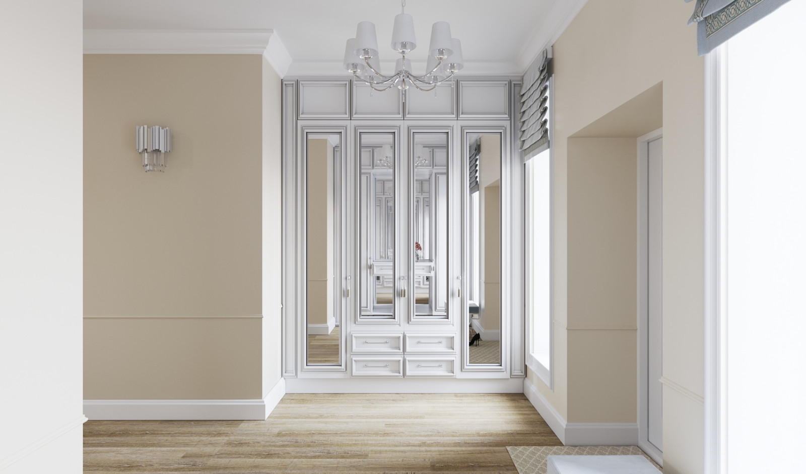 Прихожая в загородном доме