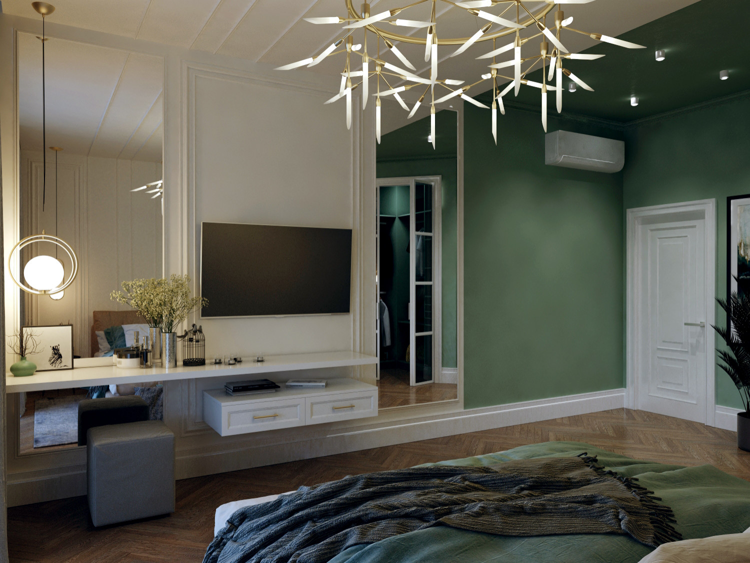 1901 - современная спальня