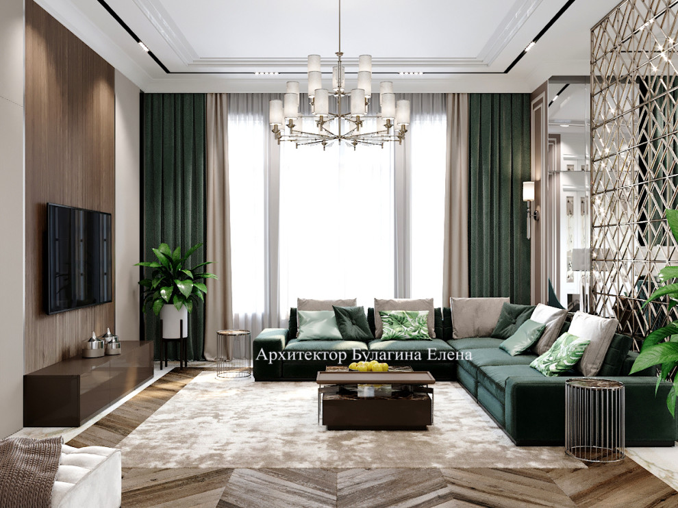 Гостиная в загородном доме