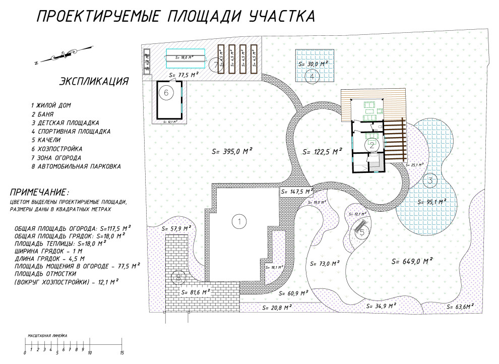 Проект сада во Всеволожске для большой семьи
