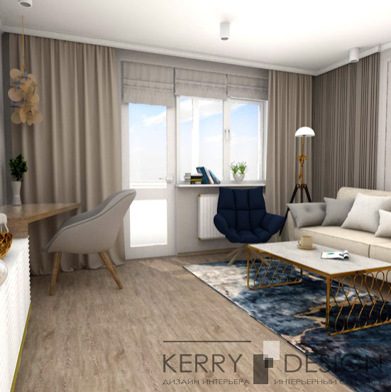 Гостиная в современном стиле 16 кв м