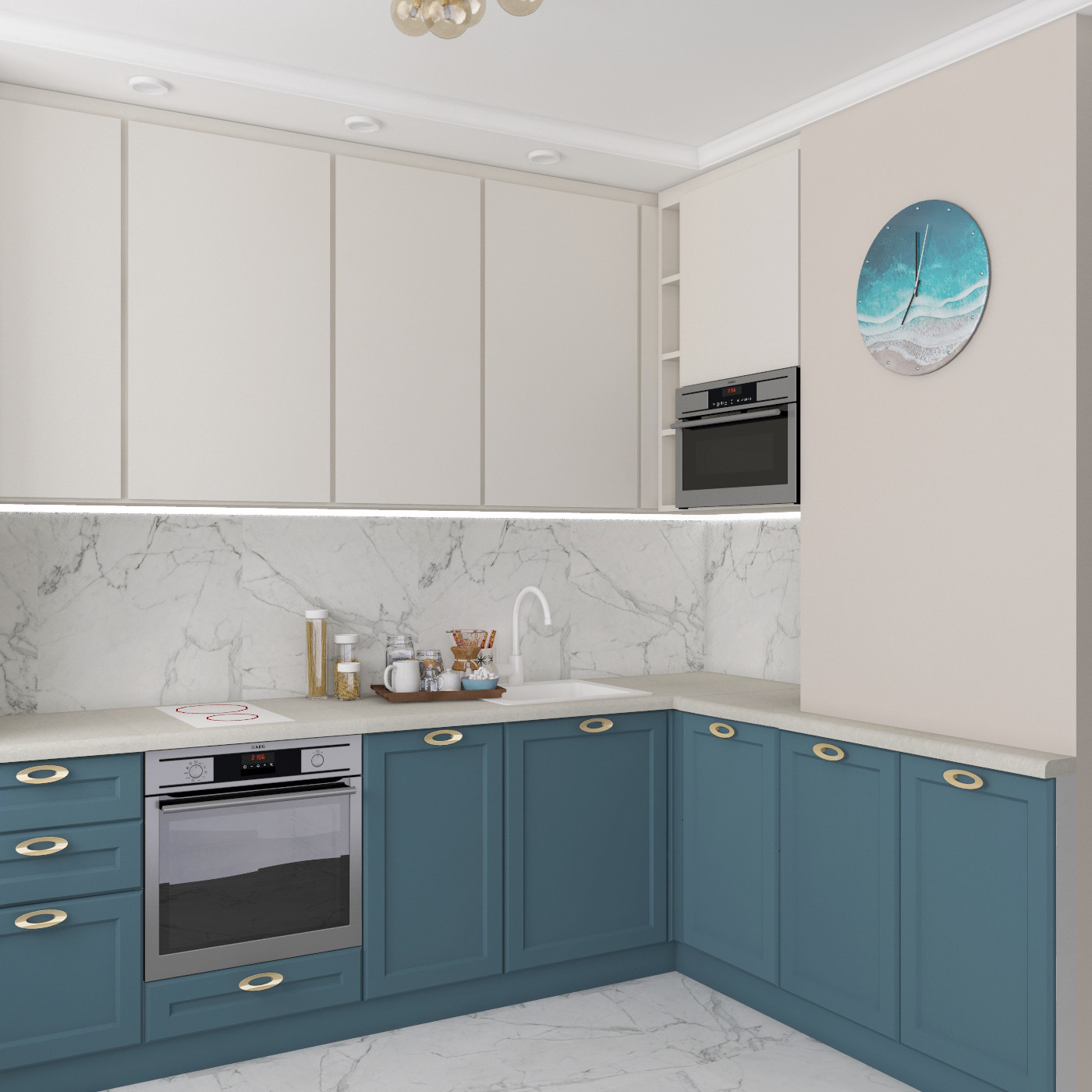 Дизайн квартиры "Золотая линия"