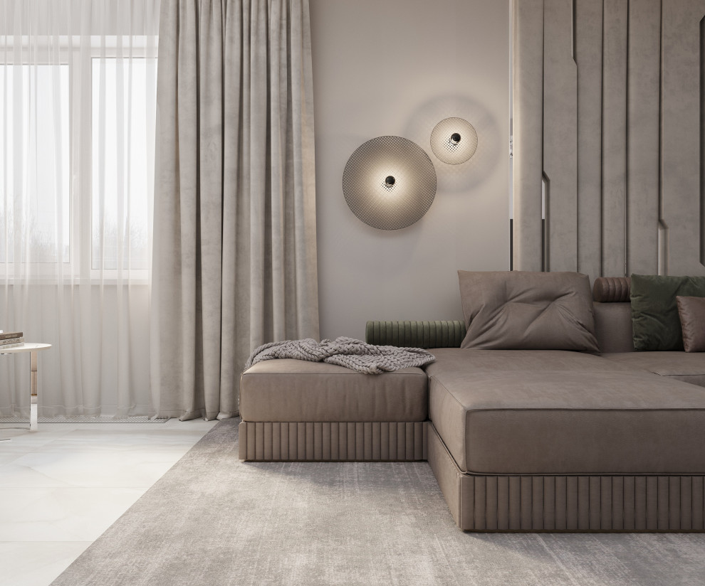 Дизайн-проект гостиной частного дома г. Ростов-на-Дону