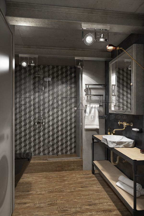 Дизайн двухуровневой квартиры 134 кв.м. в стиле лофт