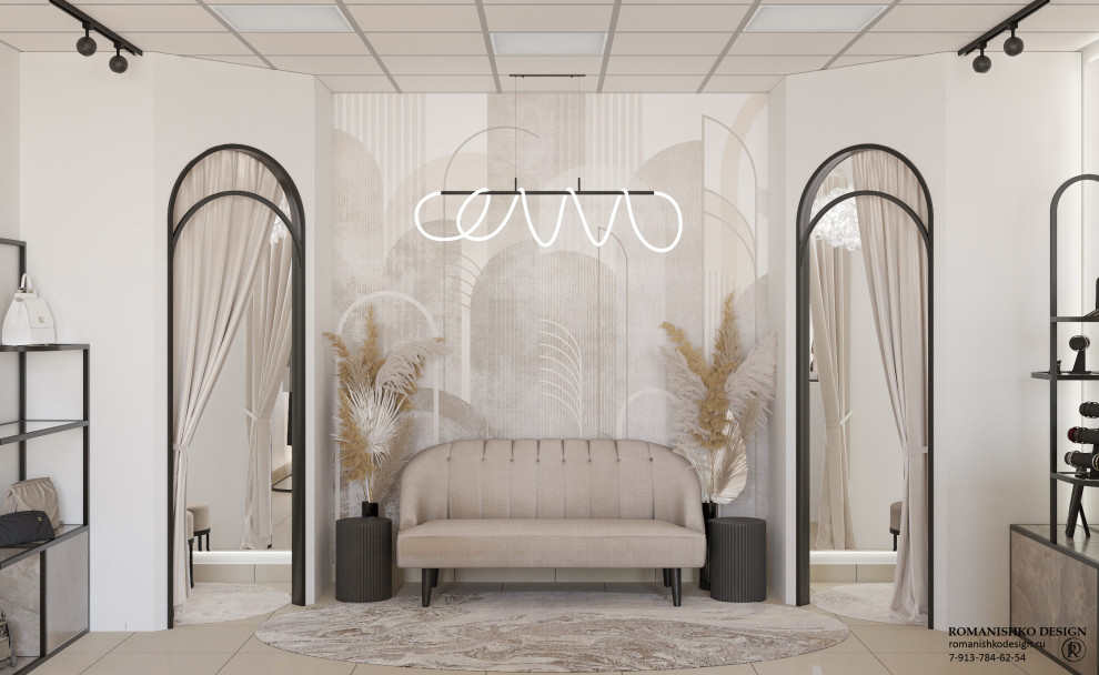 Дизайн выставочного зала шоурума женской одежды