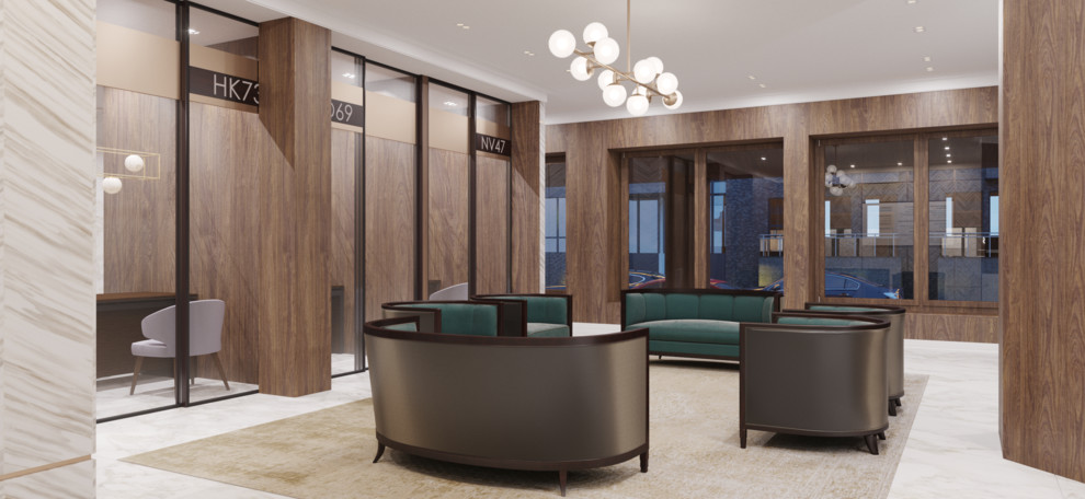 Интерьер банка