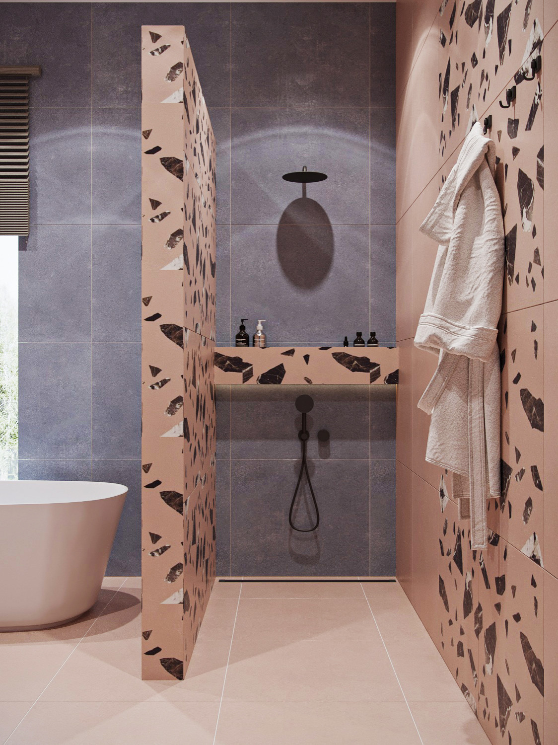 Детская ванная комната в загородном доме
