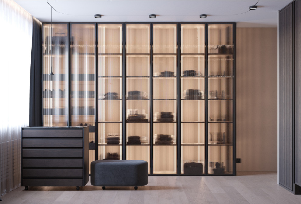 Стильная гардеробная комната