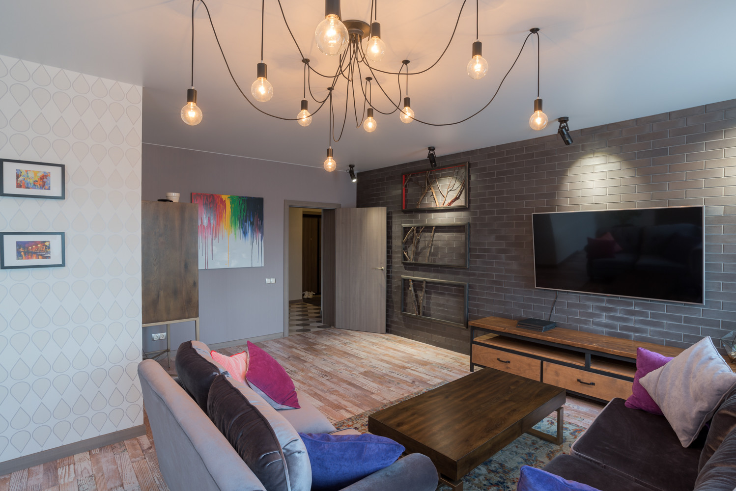 Просторная квартира в стиле лофт