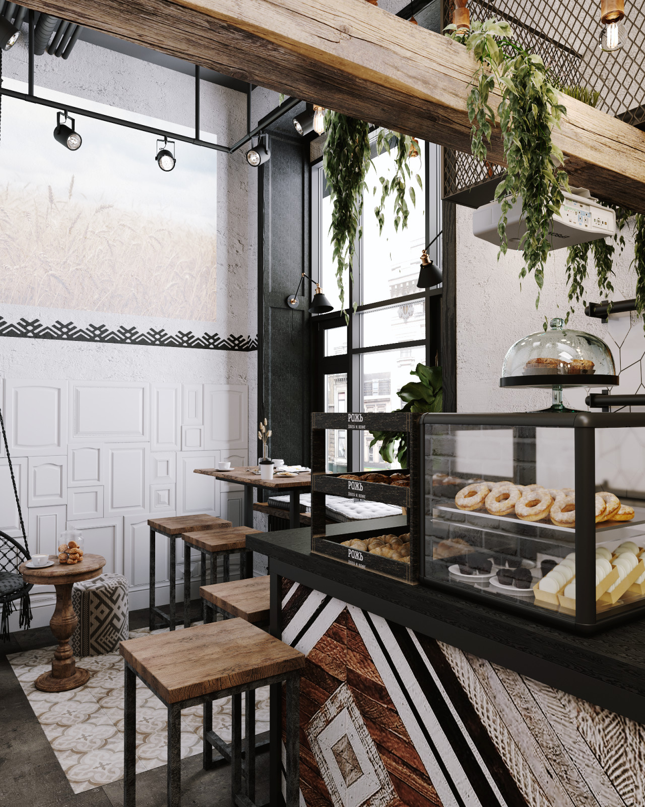 Кафе "Рожь": хлеб и кофе