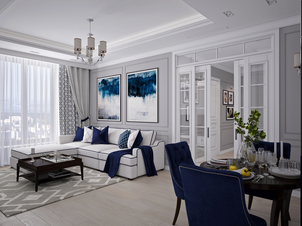 Квартира Ленинский проспект 115 кв.м. - Современная классика.