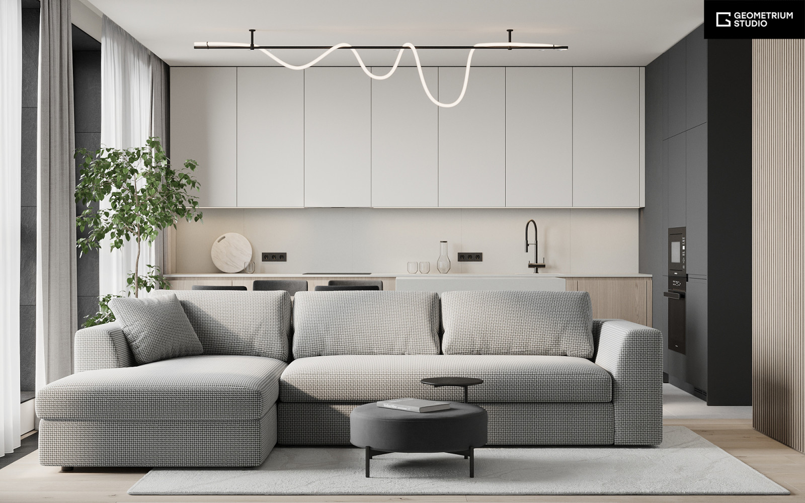 Обложка проекта: 105 м2 для семьи с 2мя детьми. Коммунарка