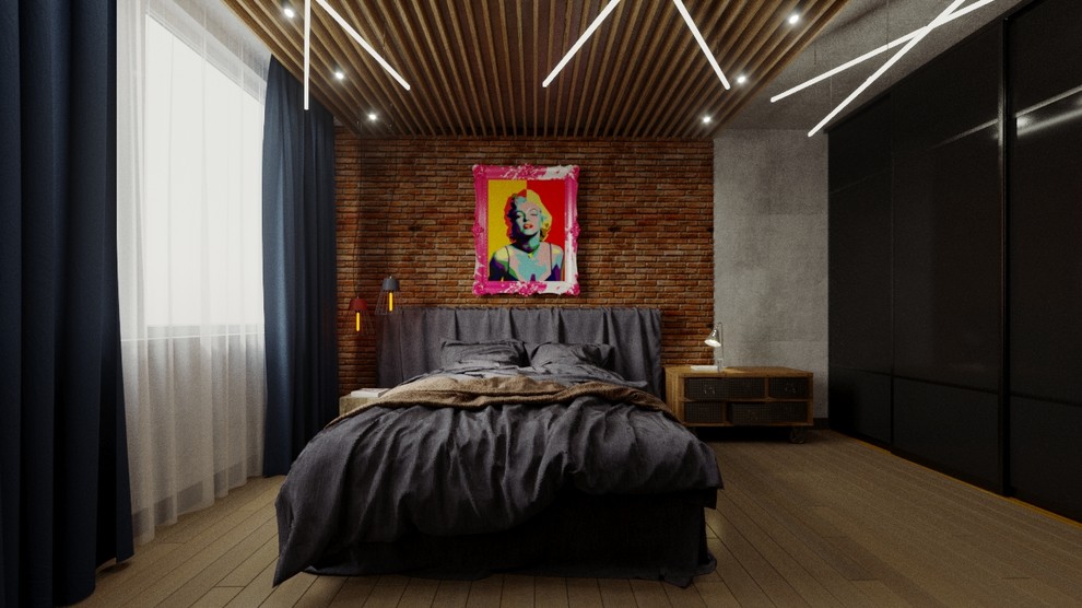 Спальня лофт