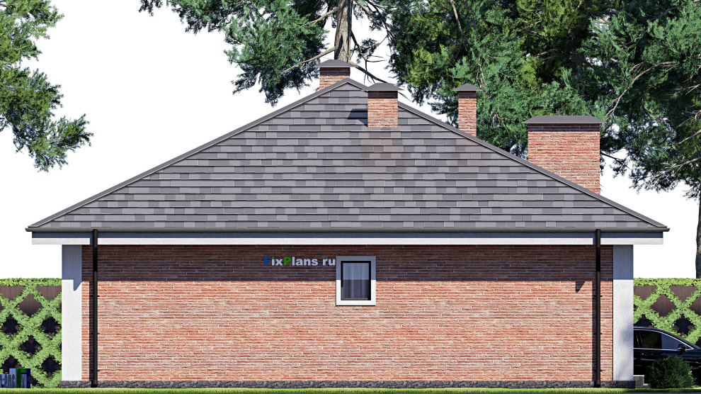 Проект одноэтажного дома 12х13м S122м2 F-17891