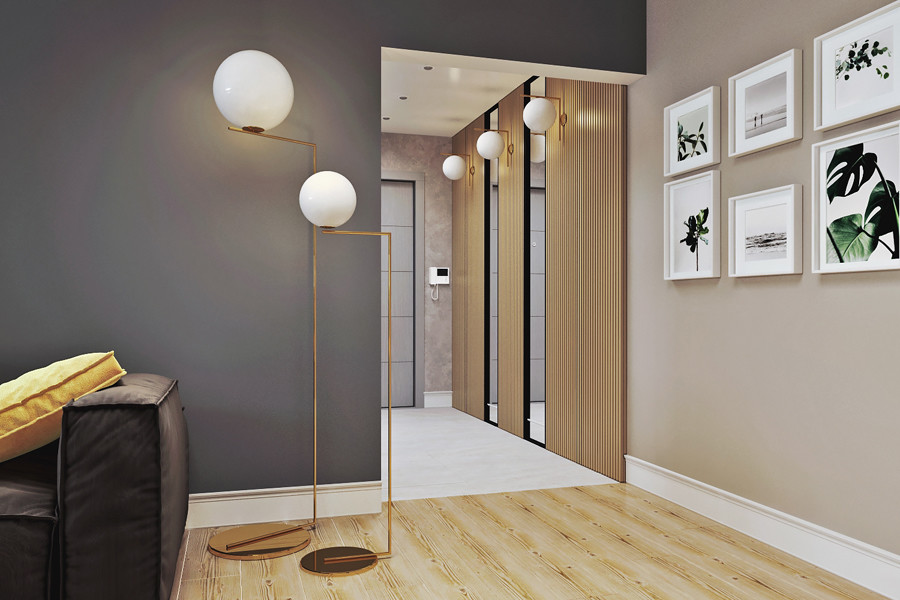 дизайн-проект интерьера квартиры в ЖК "Зеленый угол".