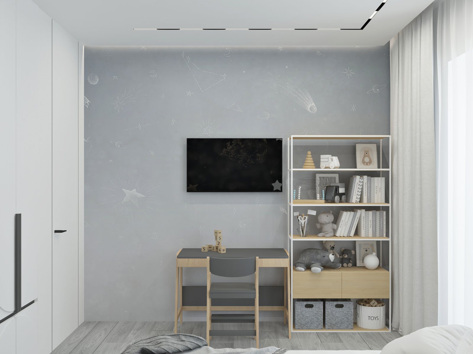 2-х комнатная квартира в современном стиле для молодой семьи