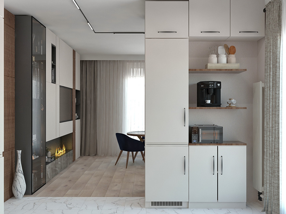 Обложка проекта: Гостиная. Два варианта цветового решения.