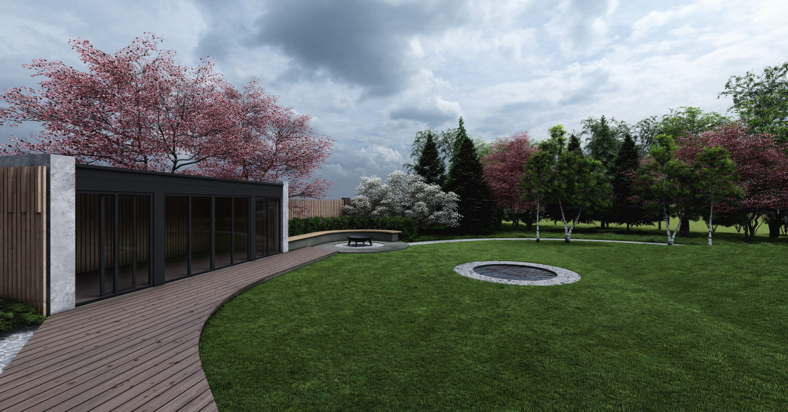 Эскизный проект благоустройства и ландшафтного дизайна земельного участка