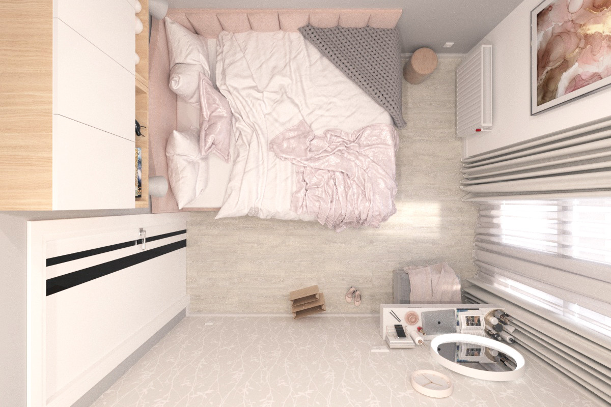 Визуализация дизайн-проекта 3-х комн. квартиры