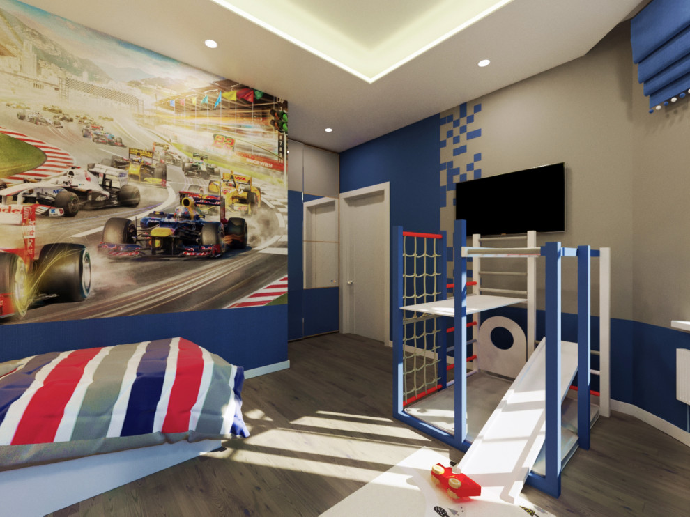 Фор-эскиз детской комнаты в индивидуальном жилом доме в Ленинградской области