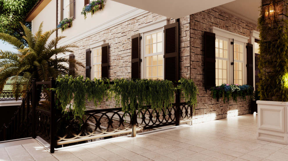 Реновация эстерьера частного отеля