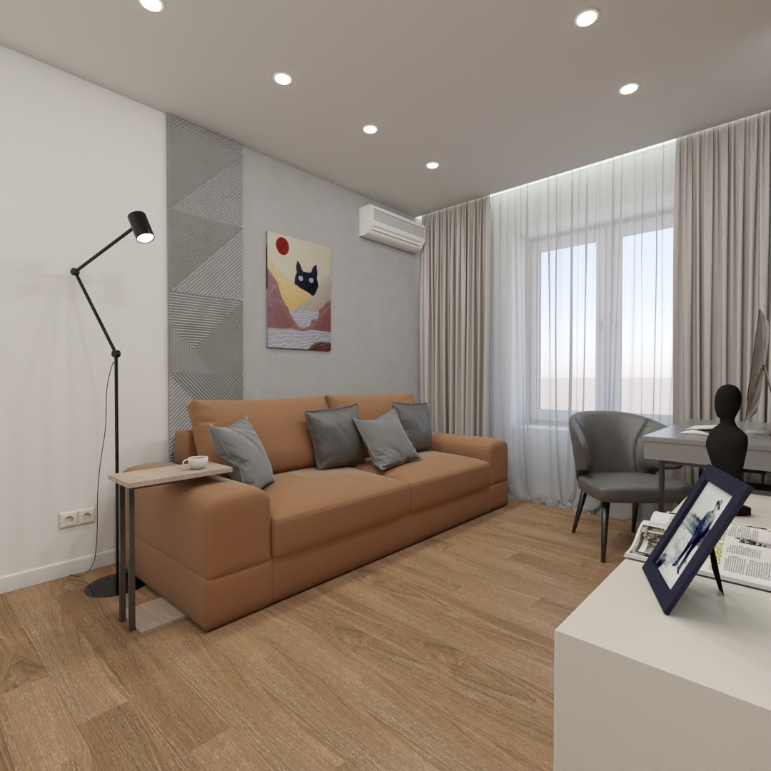 Дизайн интерьера 2-х комнатной квартиры