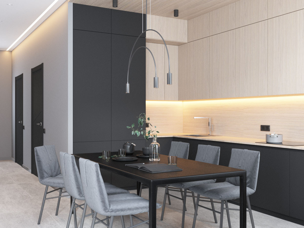 Аскетичный каркасный дом