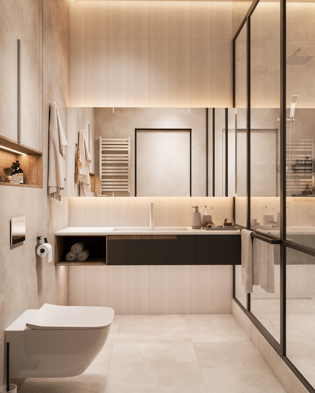 Дизайн интерьера квартиры общей площадью 121 м²