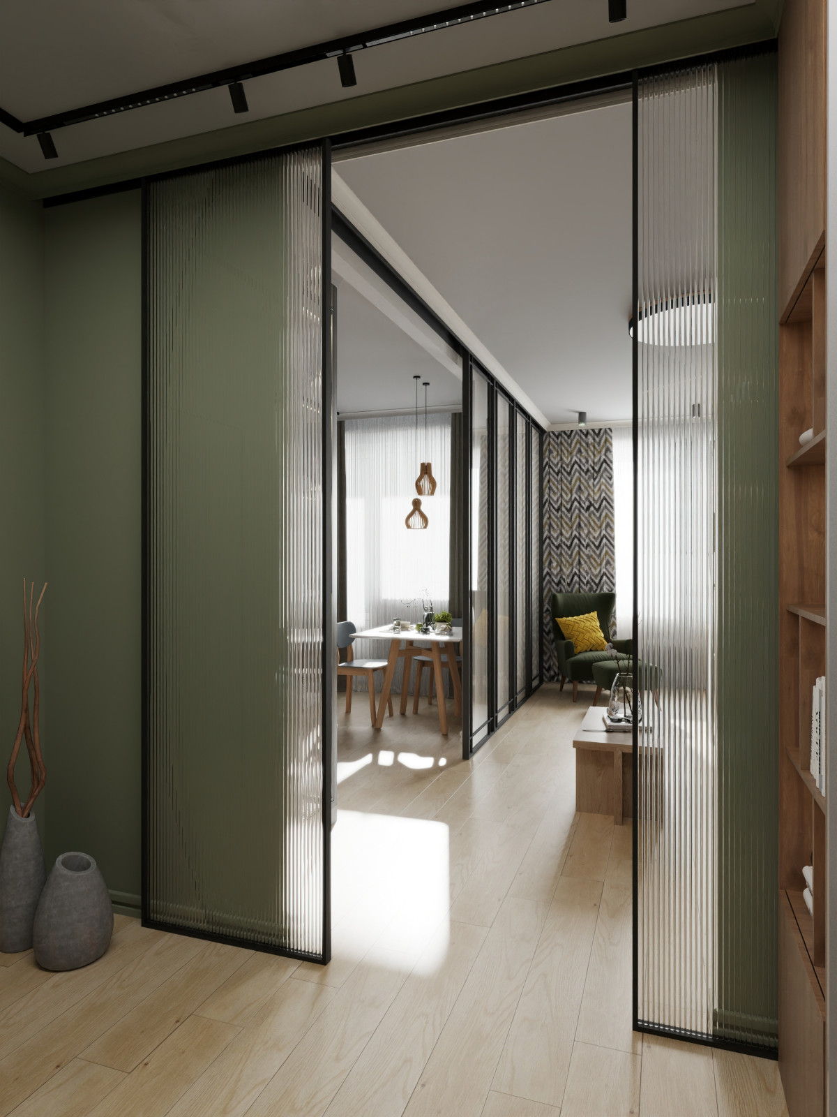 Интерьер квартиры в стиле сканди