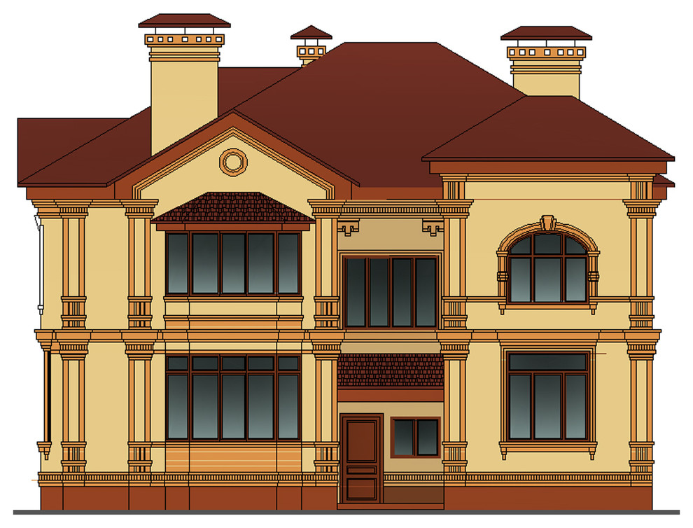 Двухэтажный жилой дом