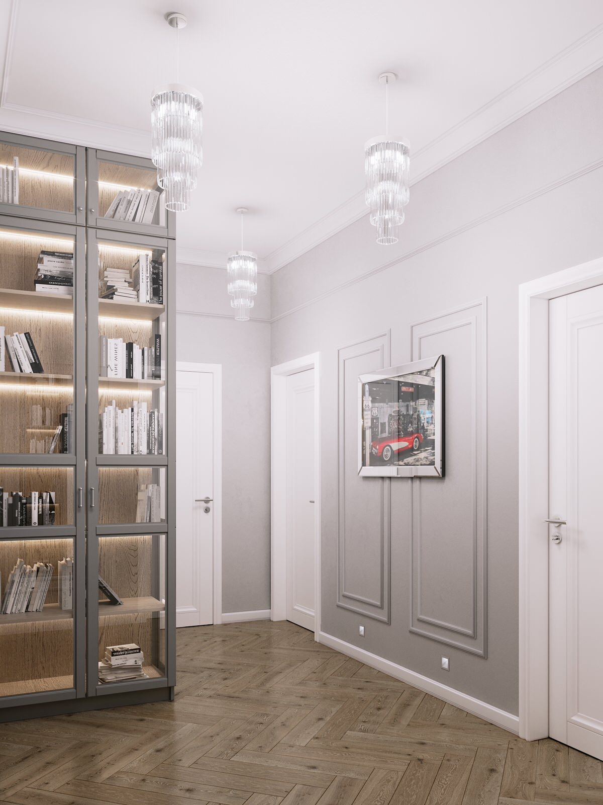 Обложка проекта: Трехкомнатная квартира в классическом европейском стиле