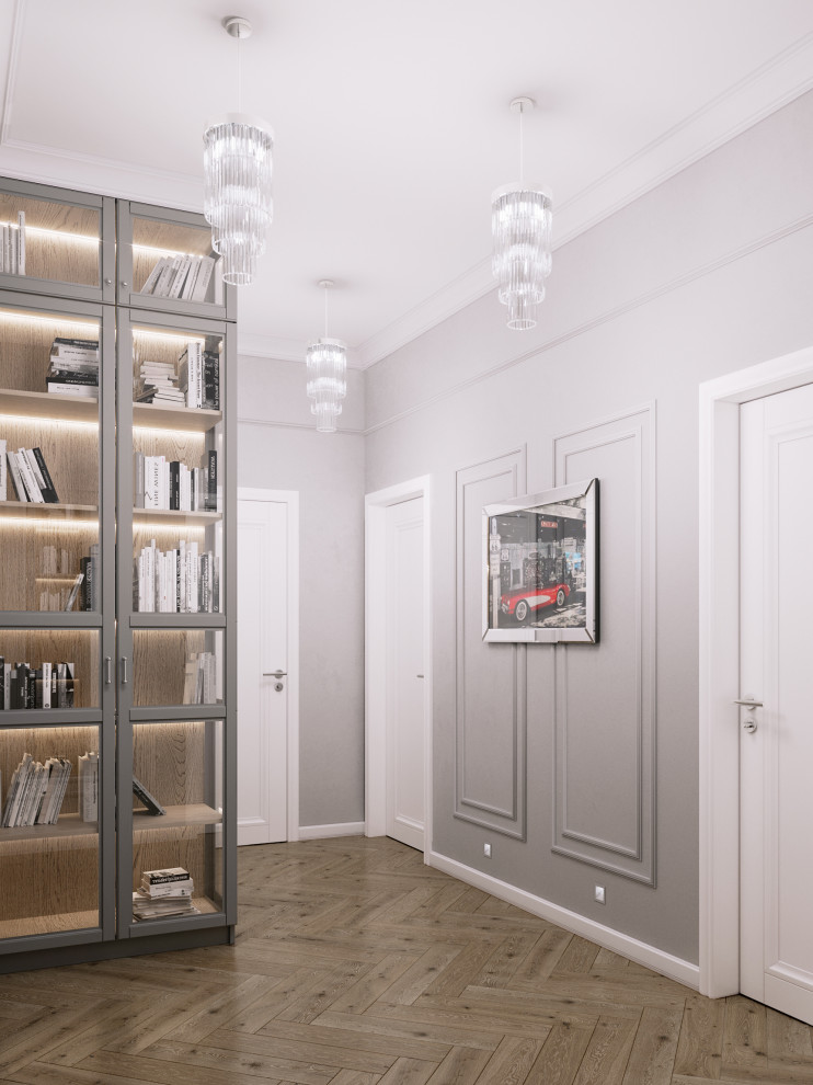 Обложка проекта: Трехкомнатная квартира в классическом европейском стиле