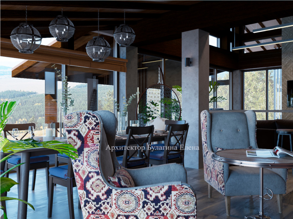 Интерьер загородного дома со спа зоной