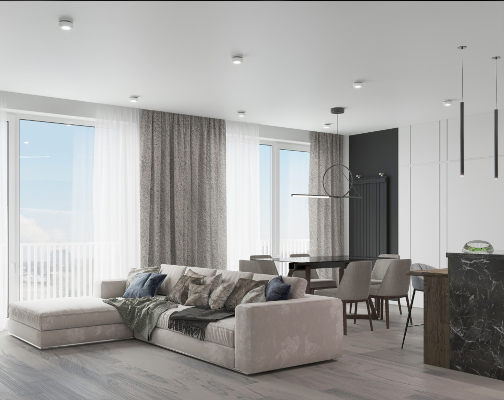 Обложка проекта: Кухня-гостиная