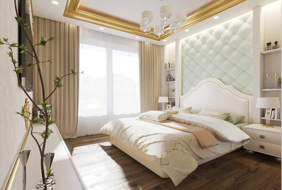 Кухня и спальня в классическом стиле.