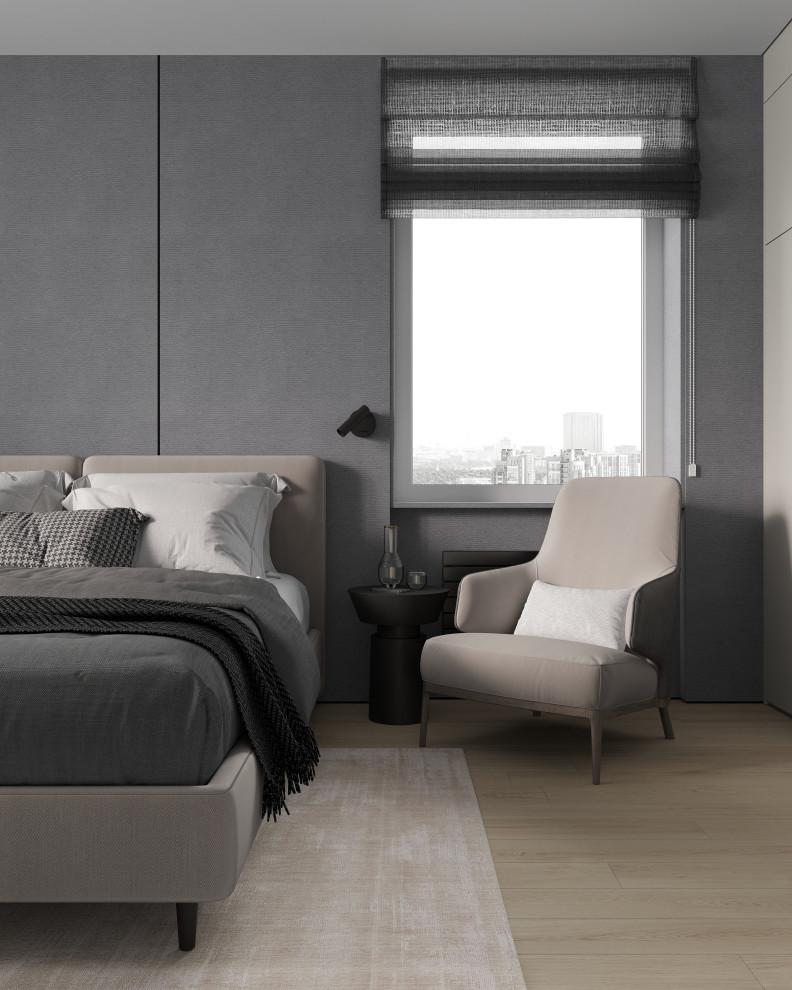 ЖК «Зенит», современный интерьер квартиры, построенный на контрастах