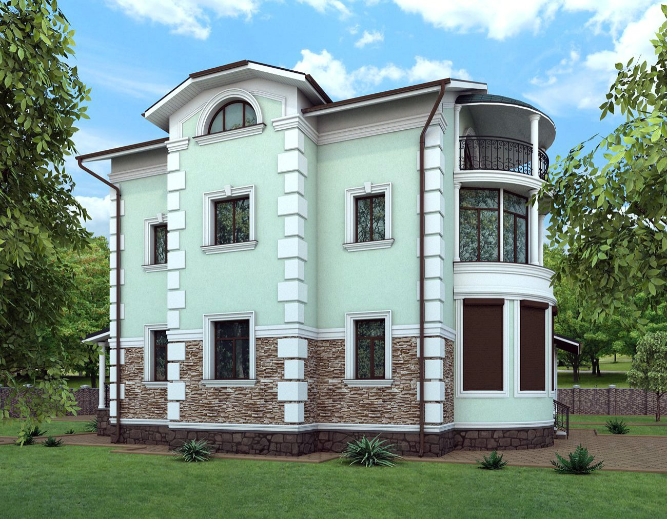 Визуализация фасада 3D