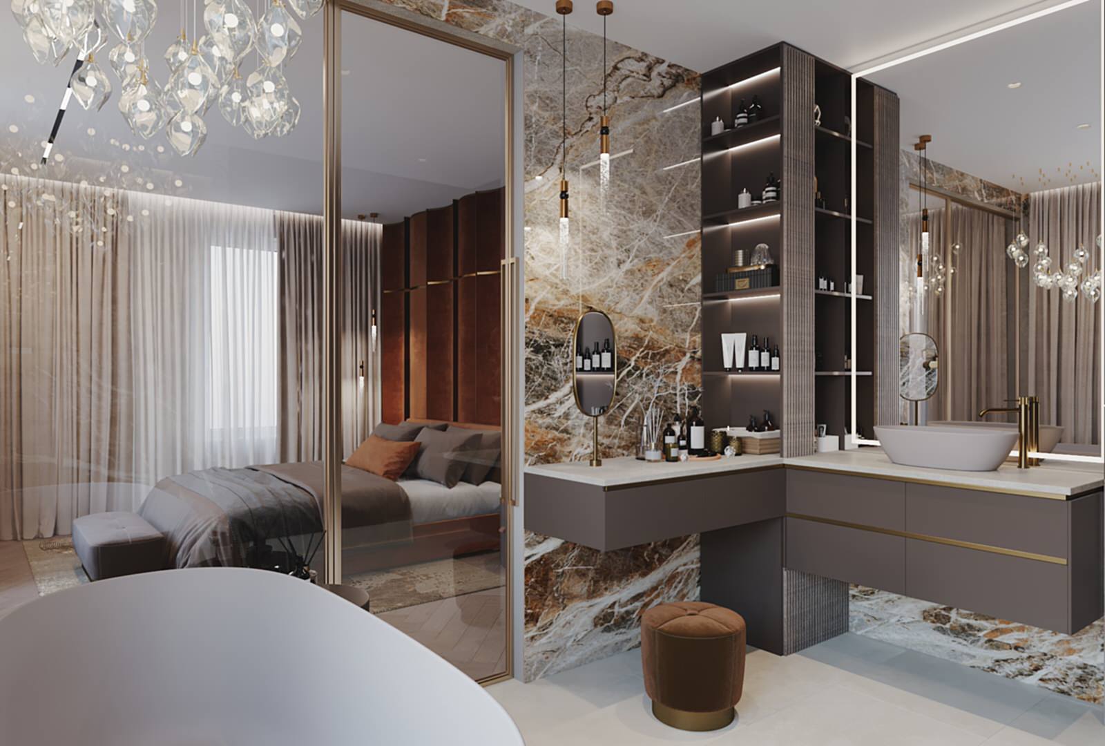 Дизайн проект апартаментов Аура